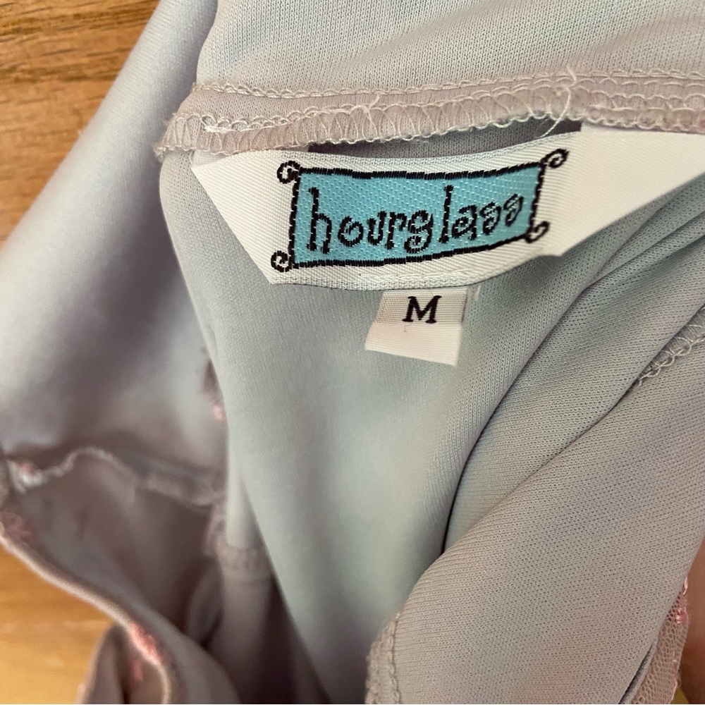 Y2K Hourglass blue and pink high neck mini dress - Picture 5 of 5